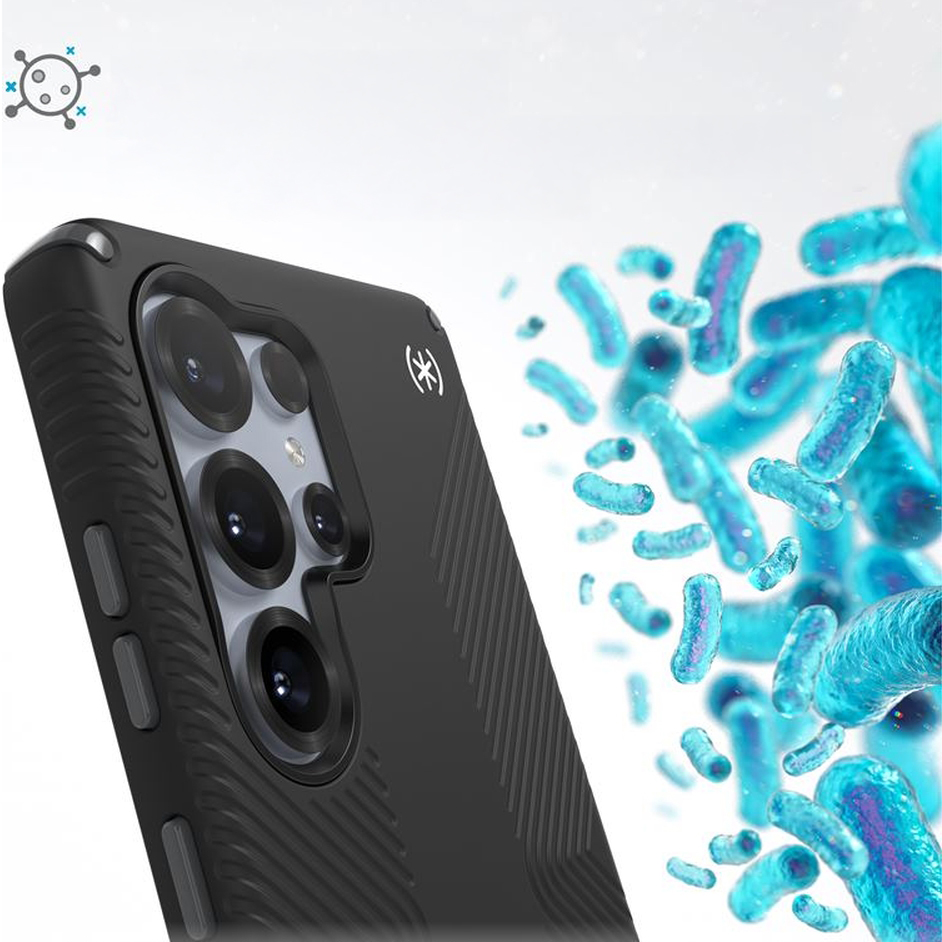 Etui z magntycznym pierścieniem Speck Presidio2 Grip Magnet do Galaxy S25 Ultra, czarne
